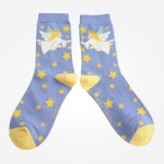MISS SPARROW Angel Denim Socks