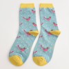 MISS SPARROW Blackbirds Socks Duck Egg