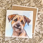 Border Terrier ceramistone coasters