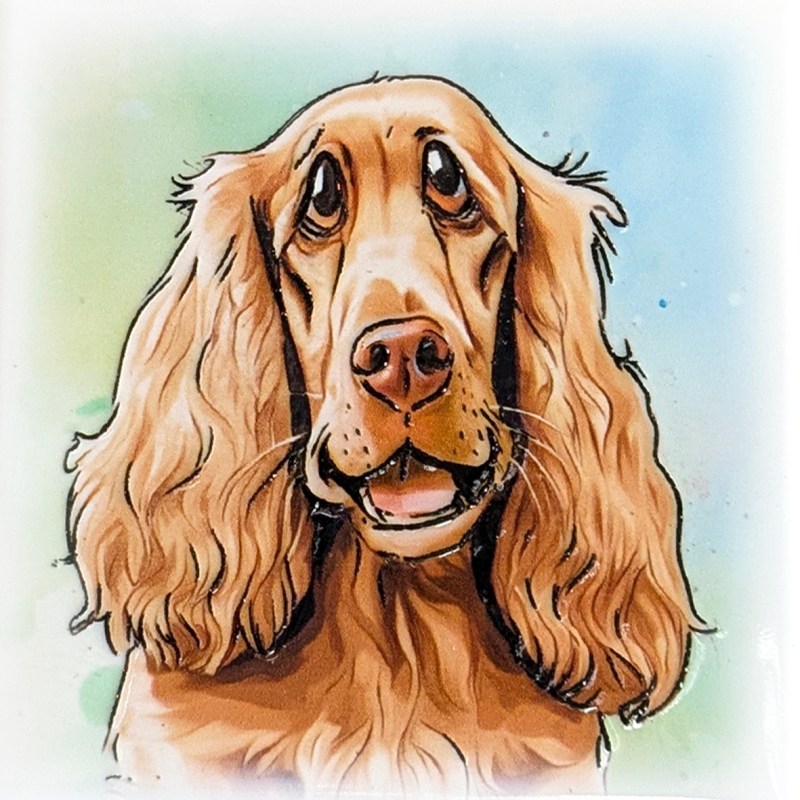 Cocker Spaniel ceramistone coasters