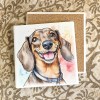 Dachshund ceramistone coasters