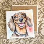Dachshund ceramistone coasters