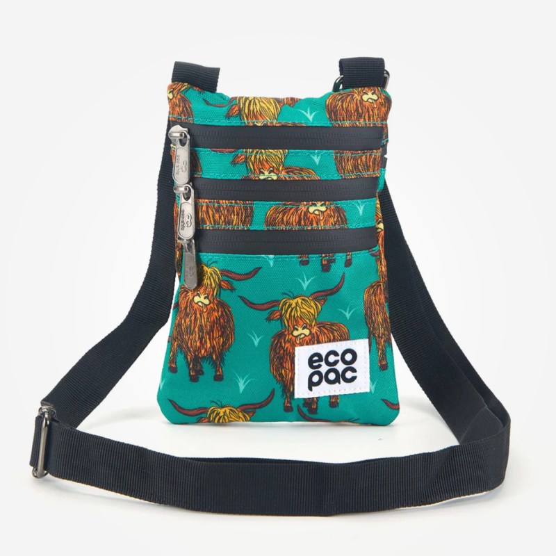 Eco Chic Recycled Canvas Crossbody Phone Bag