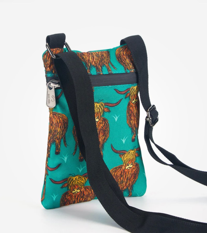 Eco Chic Recycled Canvas Crossbody Phone Bag