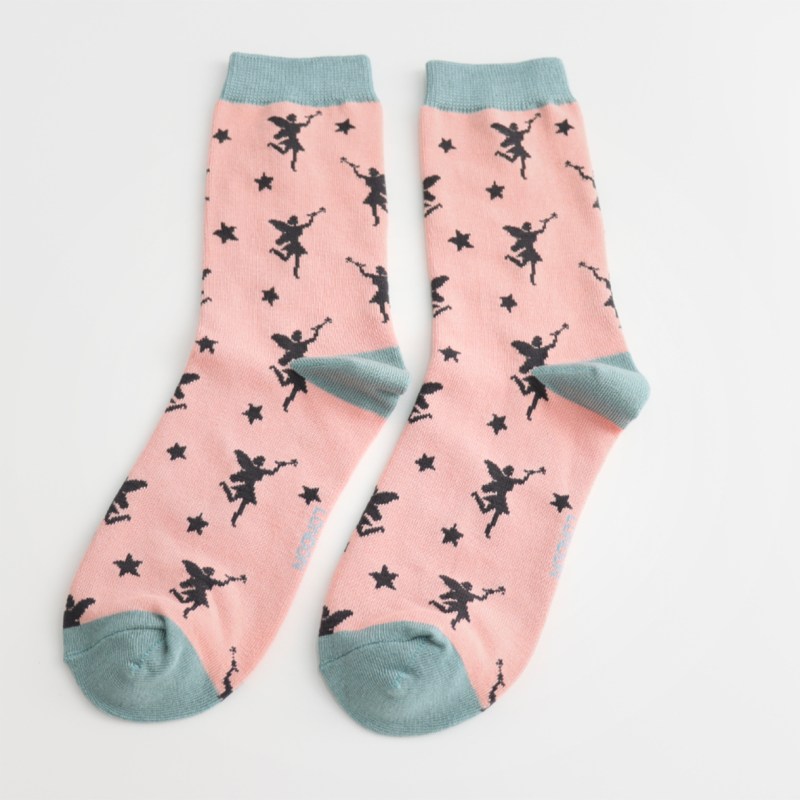 MISS SPARROW Fairies Socks Dusky Pink