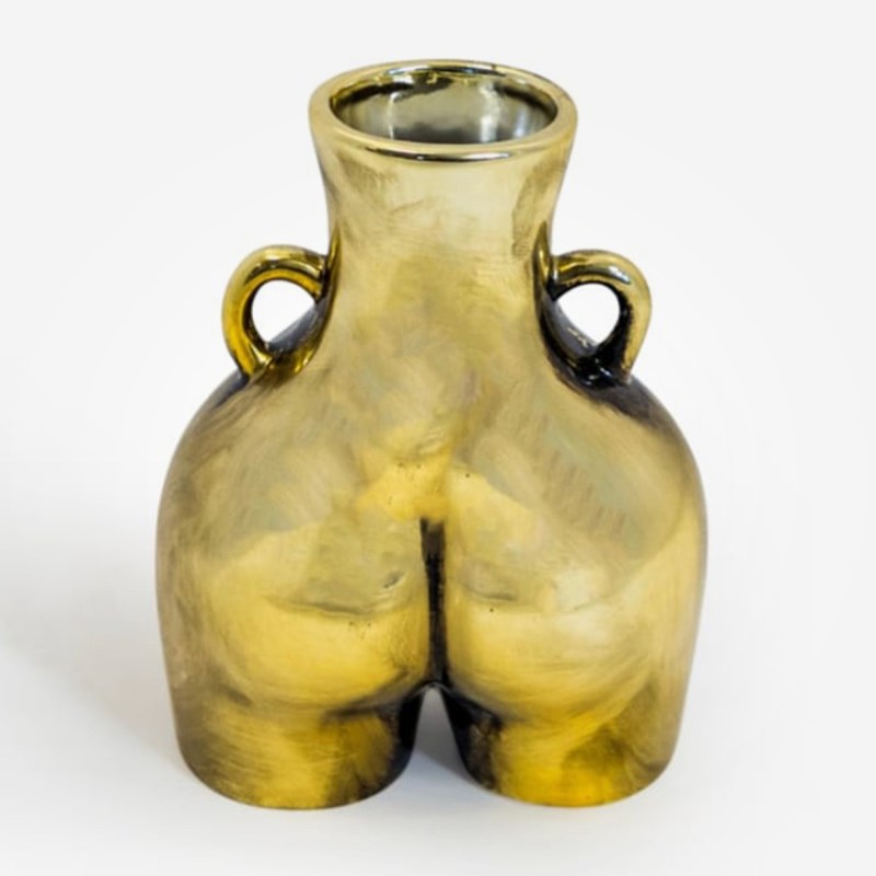 Gold Medium ‘Love Handles’ Vase