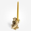 Gold Monkey with Banana Candle Holder