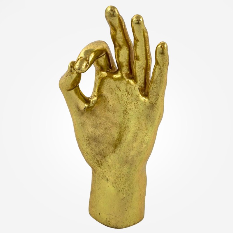 Gold 'OK' Hand Figure