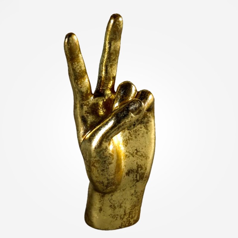 Gold Peace' Hand Figure