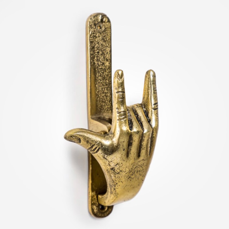 Gold 'Rock On' Door Knocker