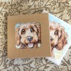 Poodle Cross ceramistone coasters