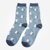 MISS SPARROW Racoons Socks Denim