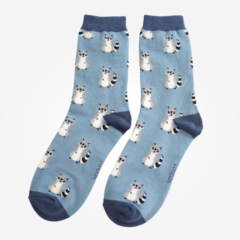 MISS SPARROW Racoons Socks Denim