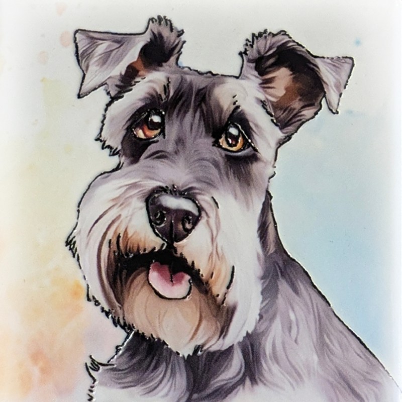 Schnauzer ceramistone coasters