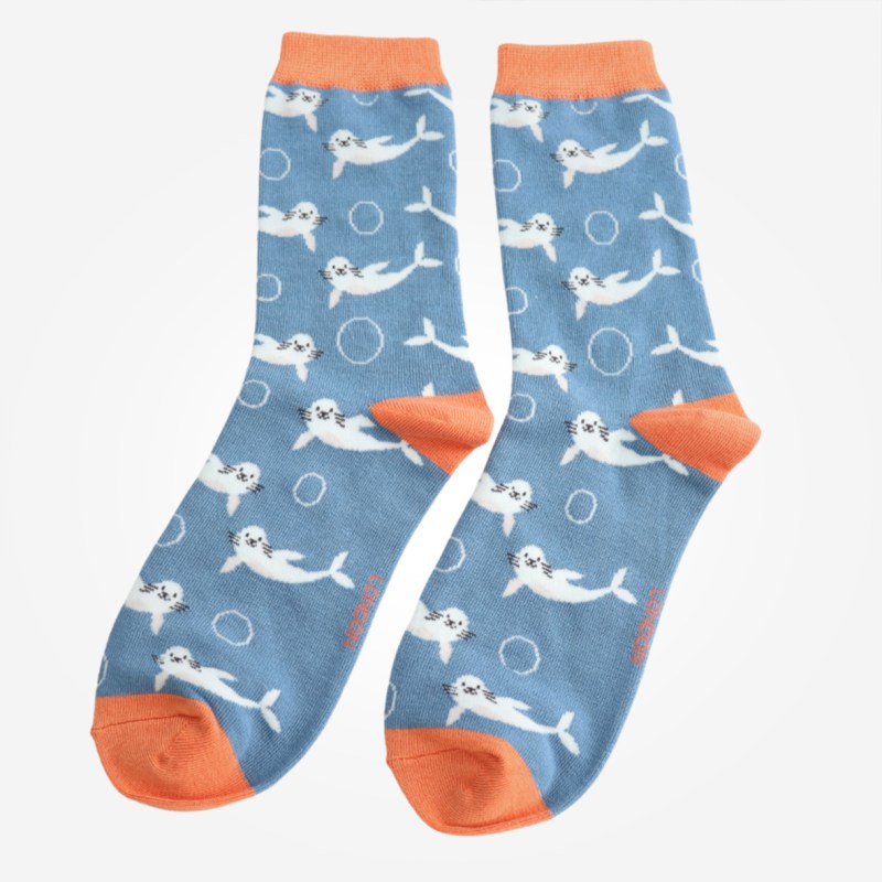 MISS SPARROW Seals Socks Denim