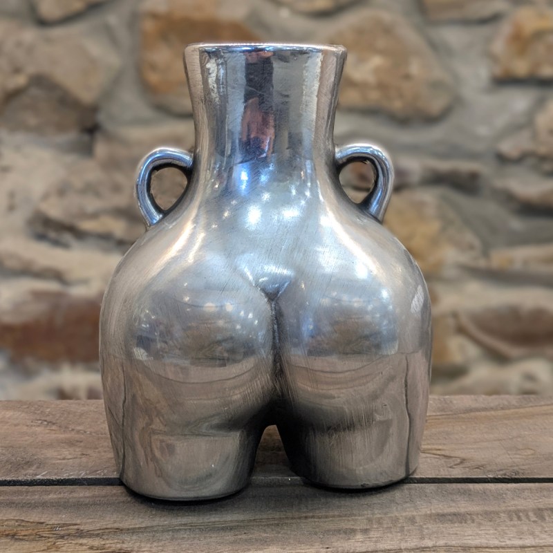 Silver Medium 'Love Handles' Vase