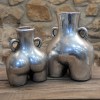 Silver Medium 'Love Handles' Vase