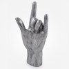 Silver 'Rock On' Hand Figure