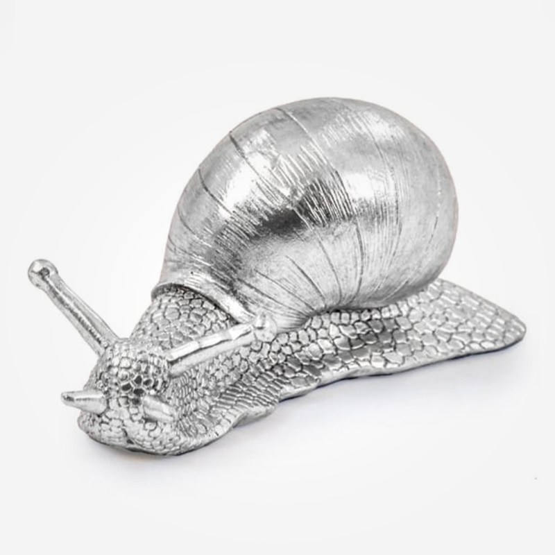 Silver Snail Figure