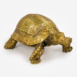 Small Gold Tortoise Figure