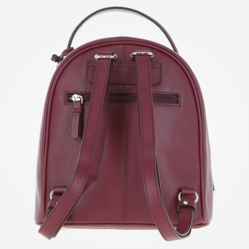Small Ashwood Leather Backpack Wine