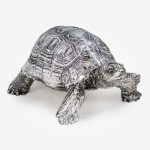 Small Silver Tortoise Figure