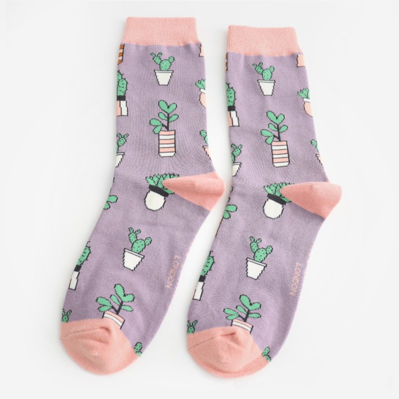 MISS SPARROW Small Succulents Lavender Socks