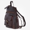 Small Vintage Ashwood Leather Backpack Brandy