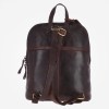 Small Vintage Ashwood Leather Backpack Brandy