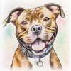 Staffordshire Bull Terriers ceramistone coasters