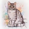 Tabby cat ceramistone coasters