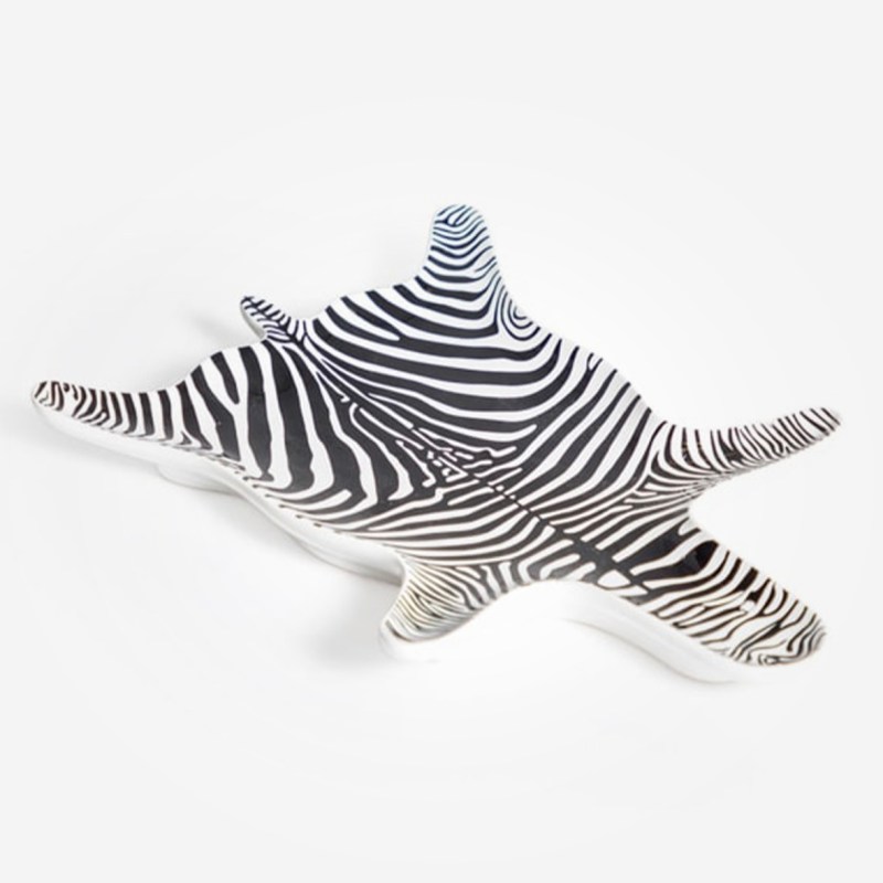 Zebra Hide Pattern Trinket Plate
