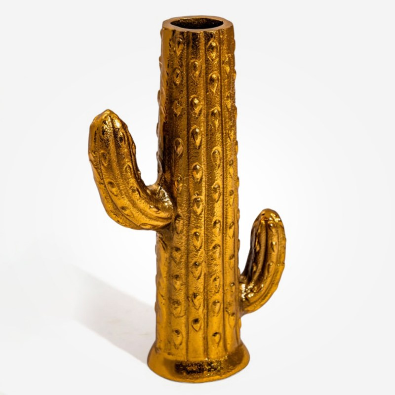 Gold Cactus Stem Vase