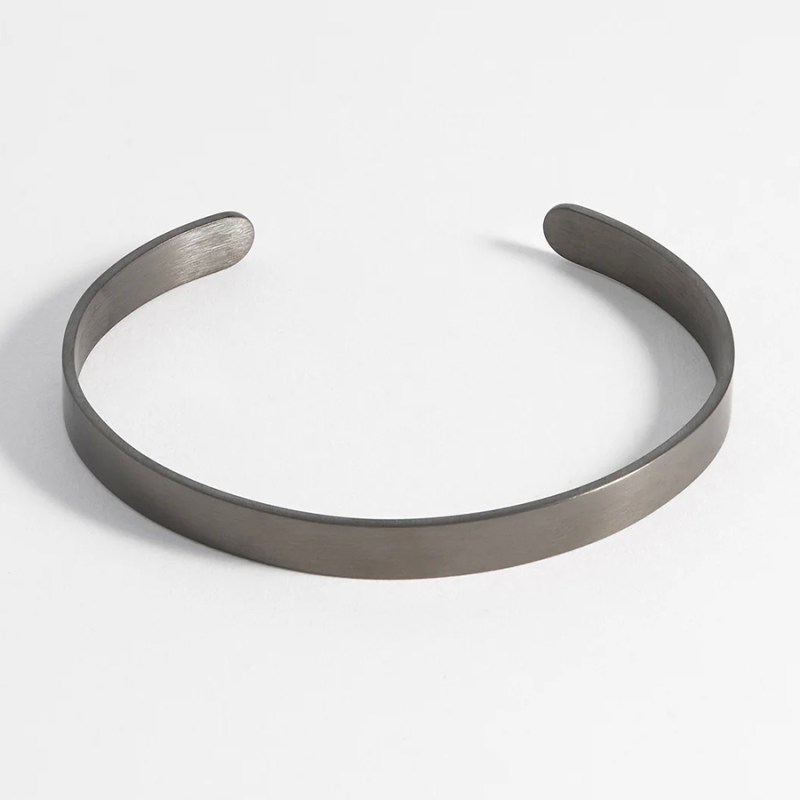 FOXY SHOPPING Gunmetal Cuff Bracelet
