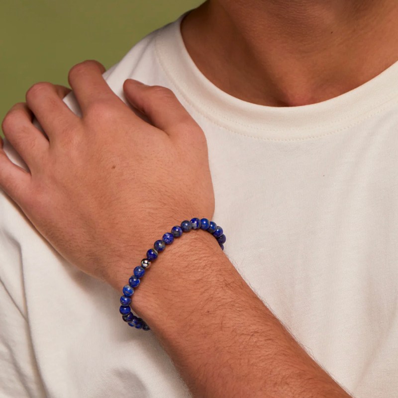 FOXY SHOPPING Lapis Lazuli Beaded Bracelet