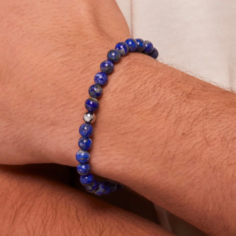 FOXY SHOPPING Lapis Lazuli Beaded Bracelet