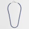 FOXY SHOPPING Lapis Rondelle Adjustable Necklace