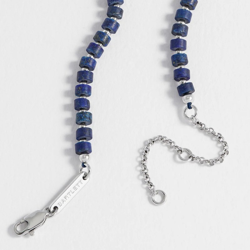FOXY SHOPPING Lapis Rondelle Adjustable Necklace