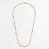 FOXY SHOPPING Men's Gold Paperclip Chain Necklace