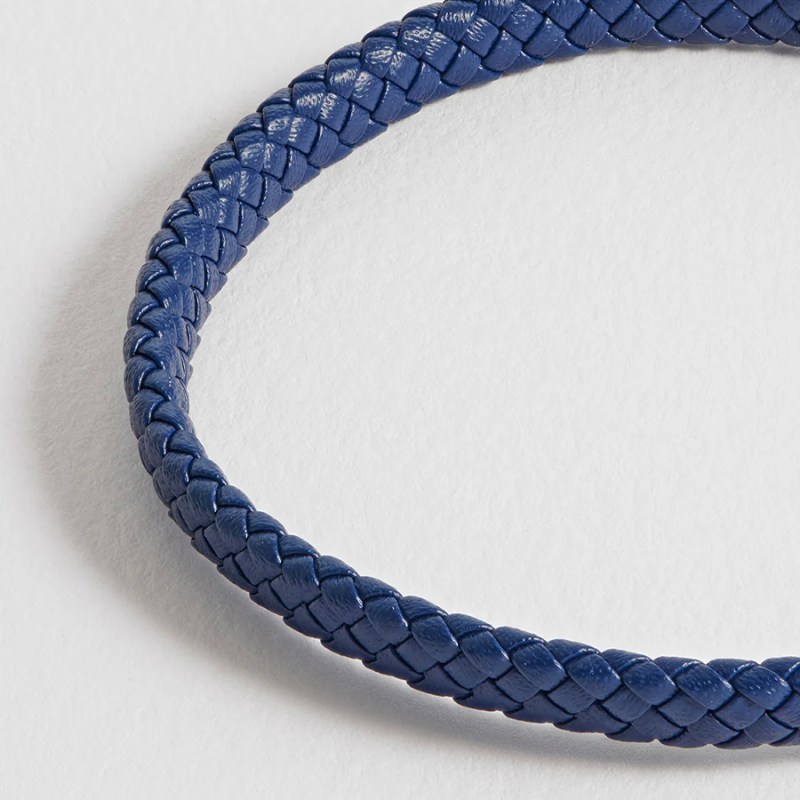 FOXY SHOPPING Navy Wrap Bracelet With Enamel Detail