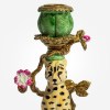 Ornate Leopard Candle Holder