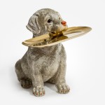 Silver Labrador Holding Tray