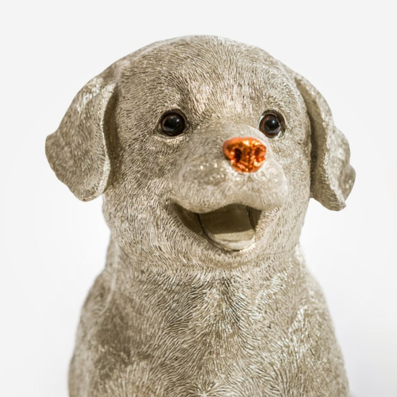 Silver Labrador Holding Tray