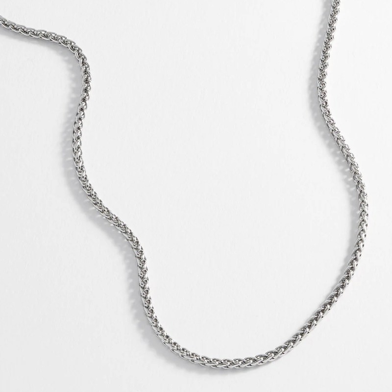 FOXY SHOPPING Spiga Chain Steel Necklace