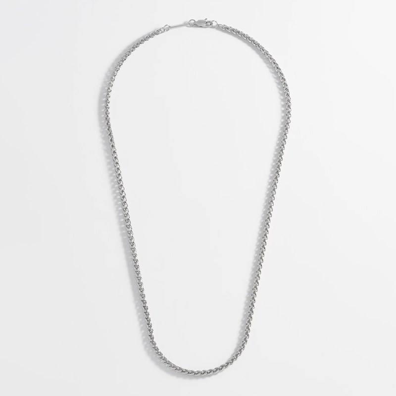 FOXY SHOPPING Spiga Chain Steel Necklace
