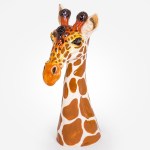 Tall Giraffe Head Vase
